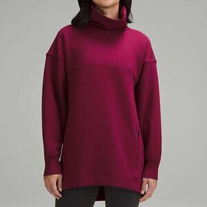 Lululemon • Berry Red Purple Modal Turtleneck Tunic Sweatshirt in Deep Luxe • 8